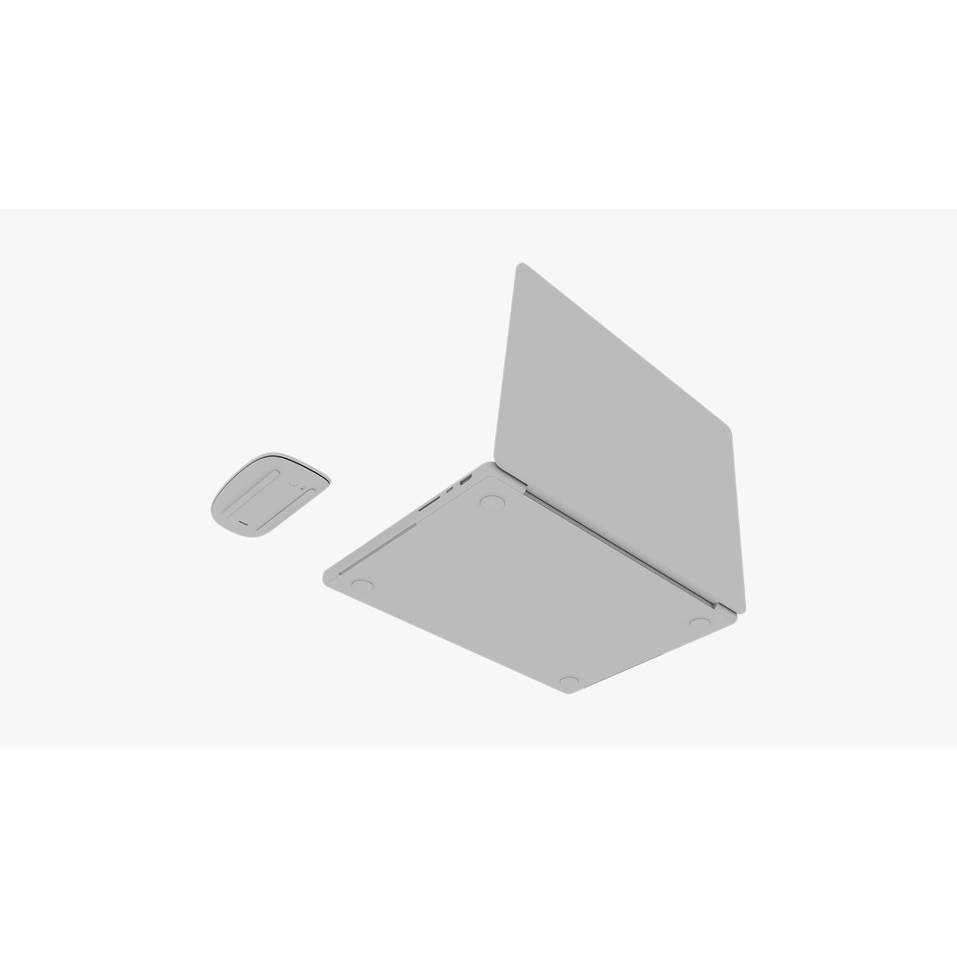 Apple MacBook Pro 14 in 3D Model – Detailed Collection with Magic Mouse - View 52