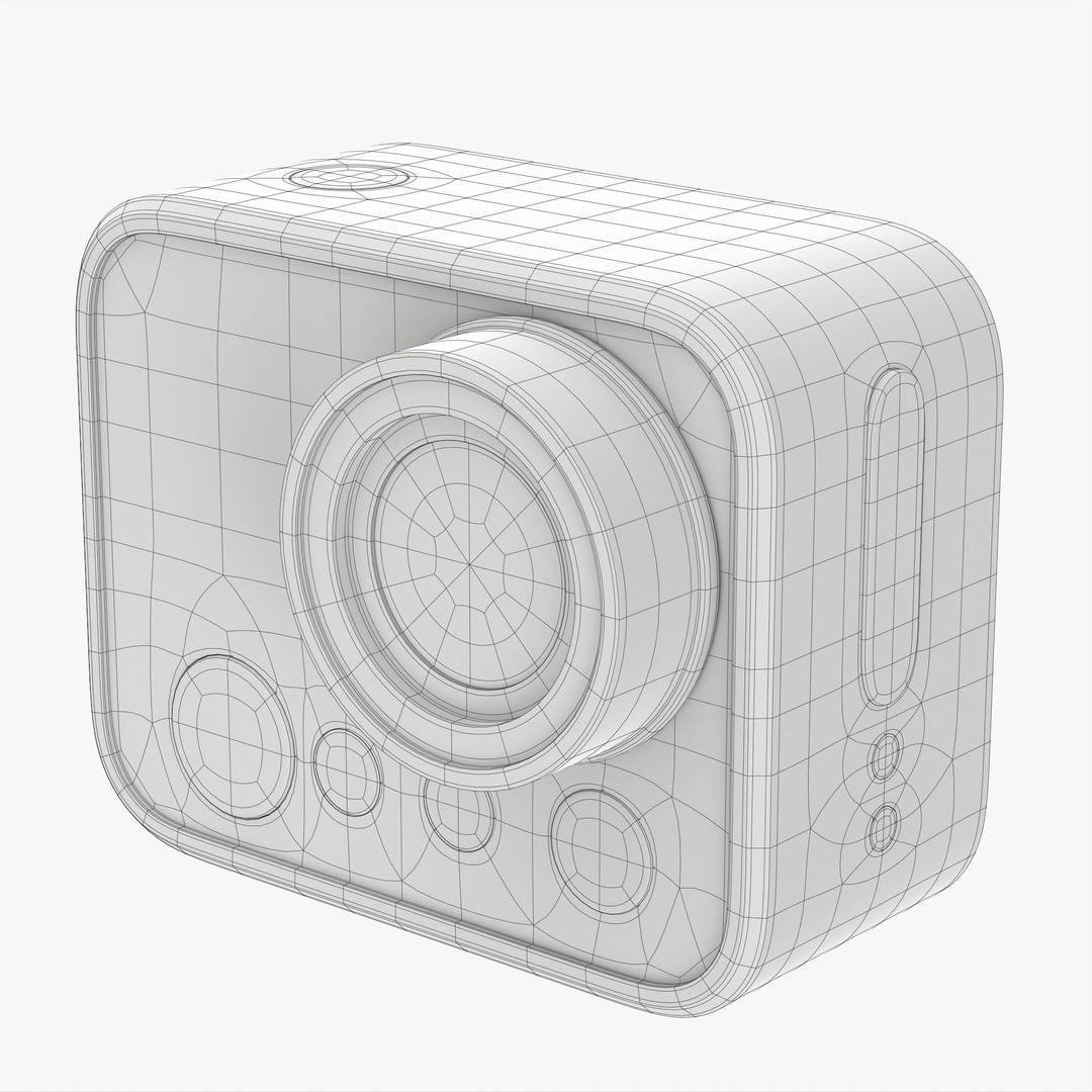 Rose Gold Action Camera 3D Model – Photorealistic PBR Asset, FBX, OBJ - View 10