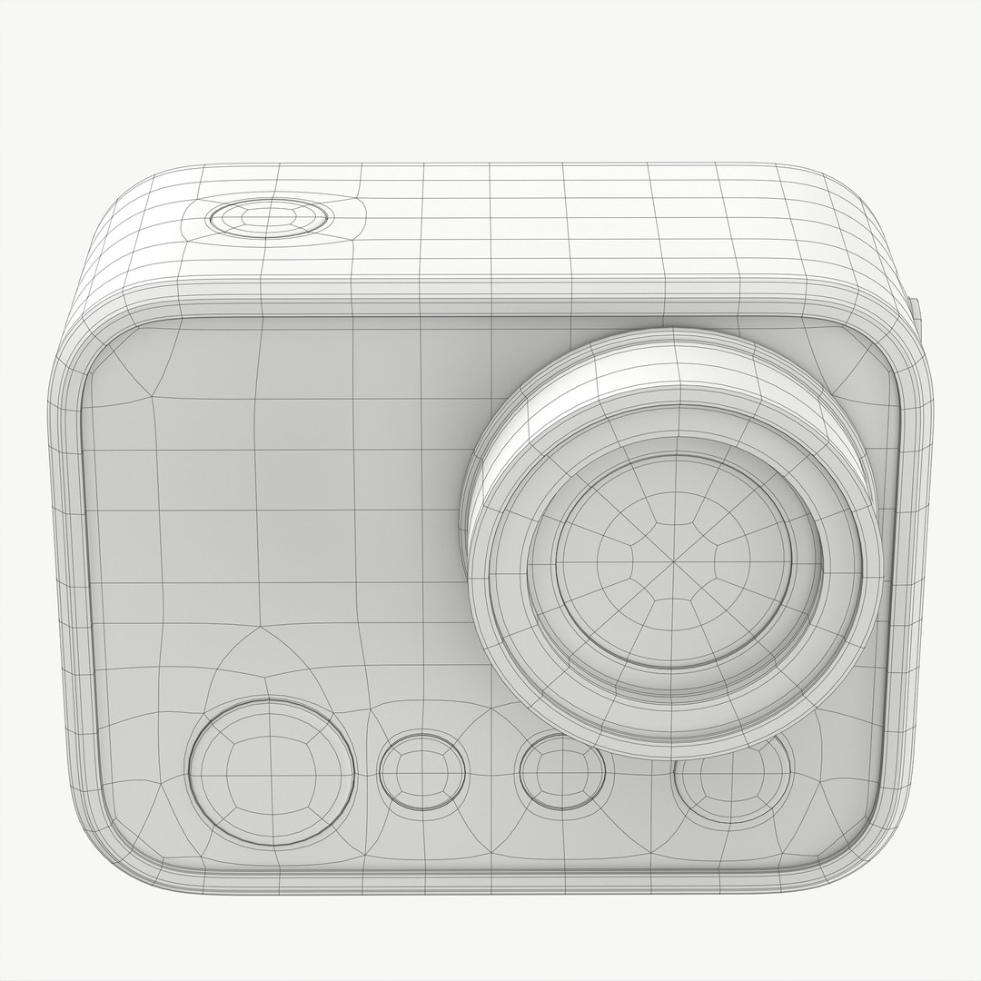 Rose Gold Action Camera 3D Model – Photorealistic PBR Asset, FBX, OBJ - View 12