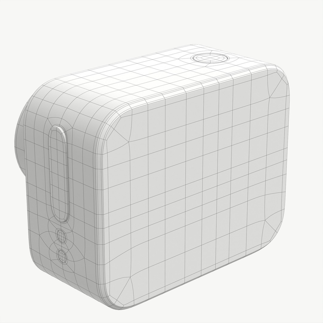 Rose Gold Action Camera 3D Model – Photorealistic PBR Asset, FBX, OBJ - View 13