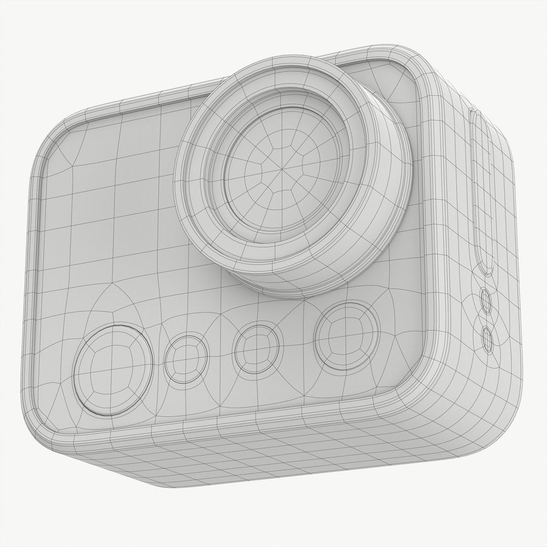 Rose Gold Action Camera 3D Model – Photorealistic PBR Asset, FBX, OBJ - View 16