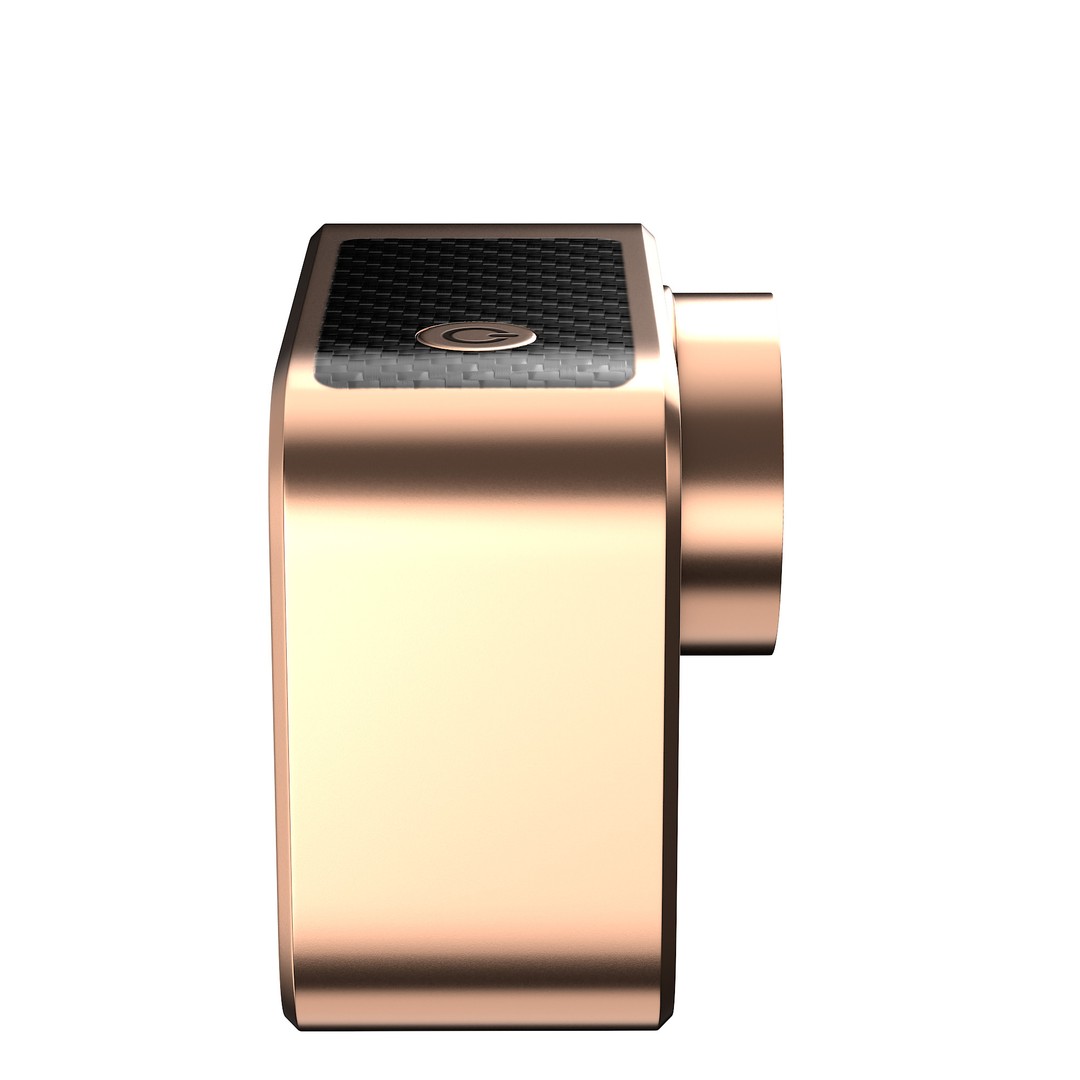 Rose Gold Action Camera 3D Model – Photorealistic PBR Asset, FBX, OBJ - View 24