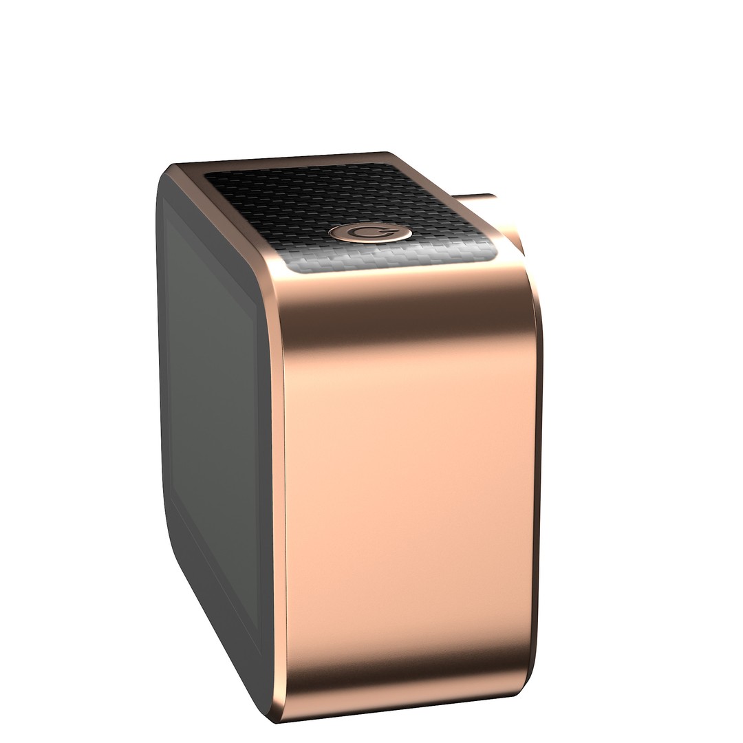 Rose Gold Action Camera 3D Model – Photorealistic PBR Asset, FBX, OBJ - View 25