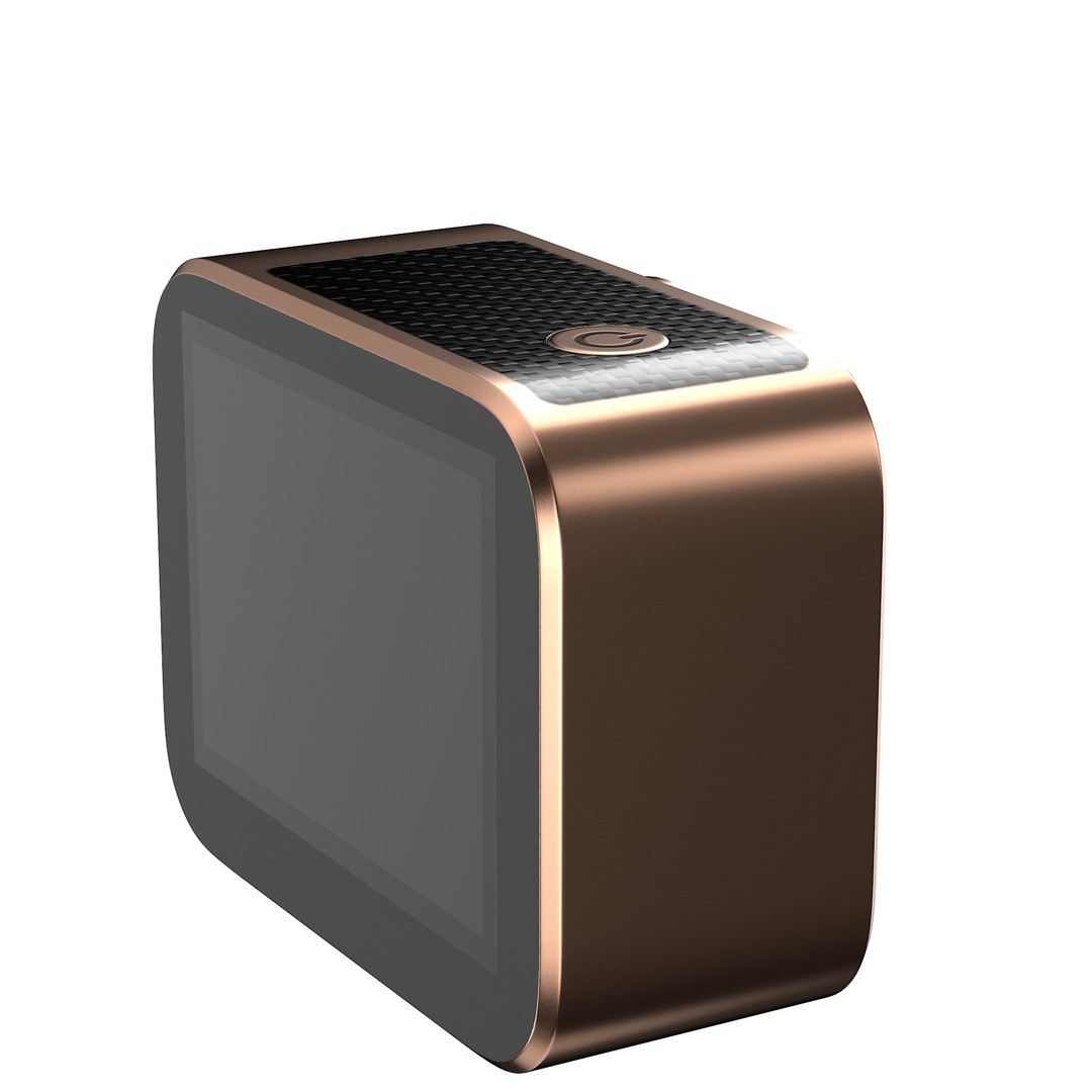Rose Gold Action Camera 3D Model – Photorealistic PBR Asset, FBX, OBJ - View 26