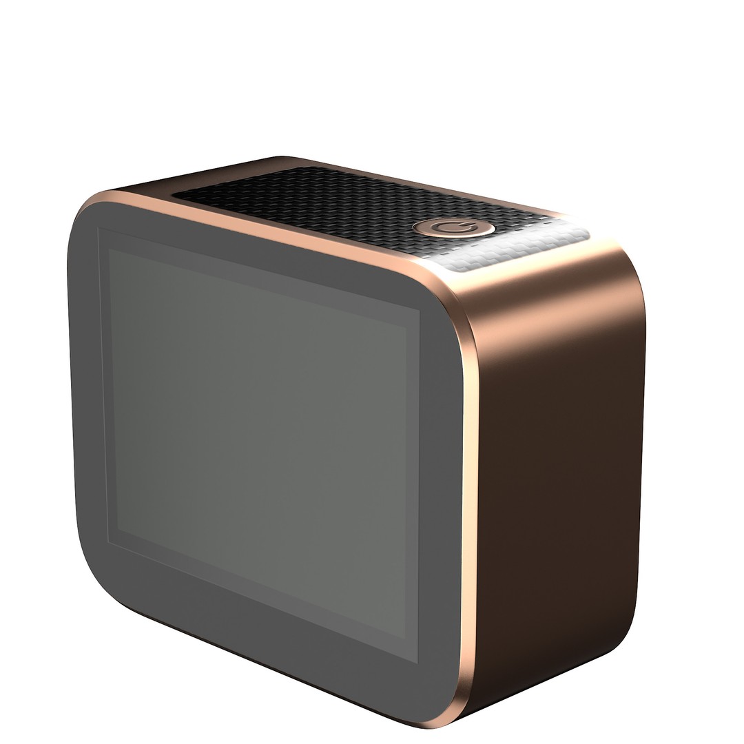 Rose Gold Action Camera 3D Model – Photorealistic PBR Asset, FBX, OBJ - View 27