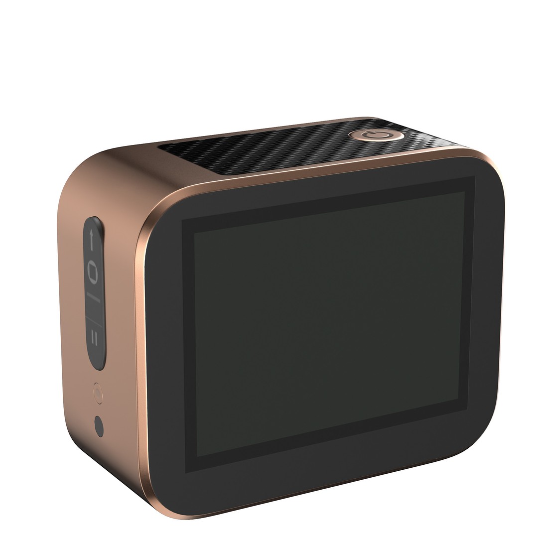 Rose Gold Action Camera 3D Model – Photorealistic PBR Asset, FBX, OBJ - View 32