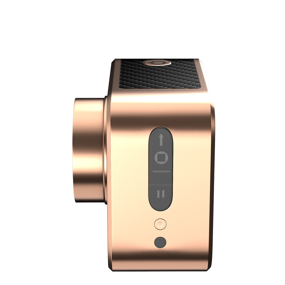 Rose Gold Action Camera 3D Model – Photorealistic PBR Asset, FBX, OBJ - View 36