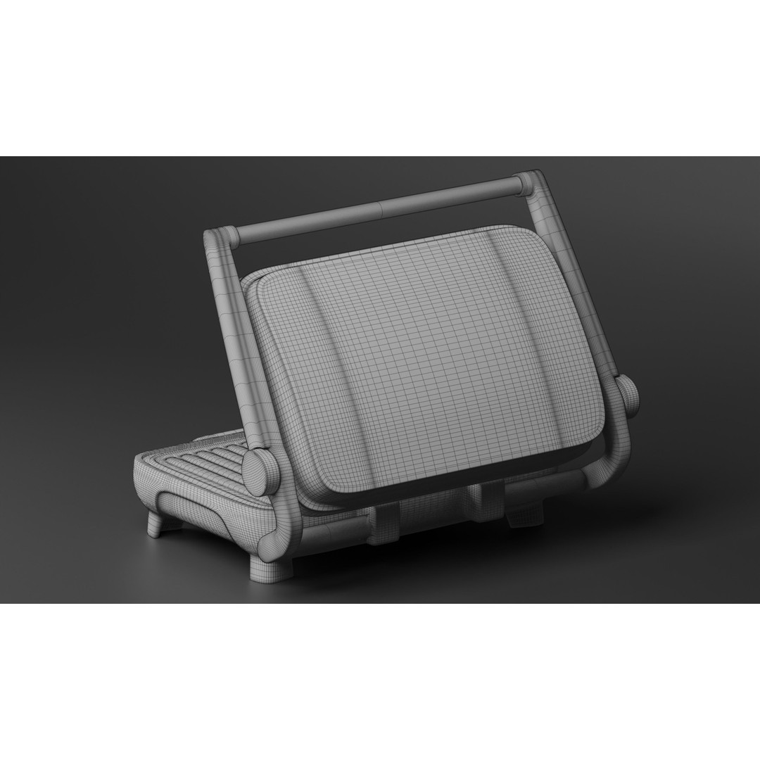 Modern Toaster Grill 3D Model – PBR Game-Ready Asset, FBX