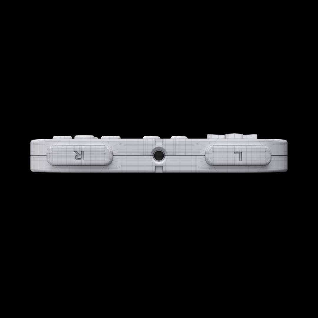 Super Nintendo Controller 3D Model – High Poly Game Asset, FBX, OBJ - View 10