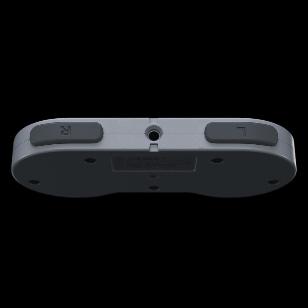 Super Nintendo Controller 3D Model – High Poly Game Asset, FBX, OBJ - View 5