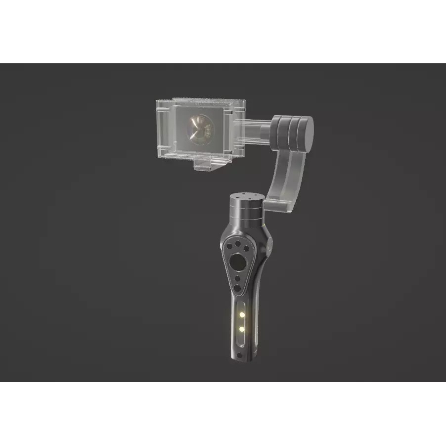 Handheld Gimbal 3D Model – High Poly PBR Asset for Video Production - View 2
