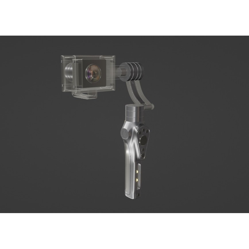 Handheld Gimbal 3D Model – High Poly PBR Asset for Video Production - View 3