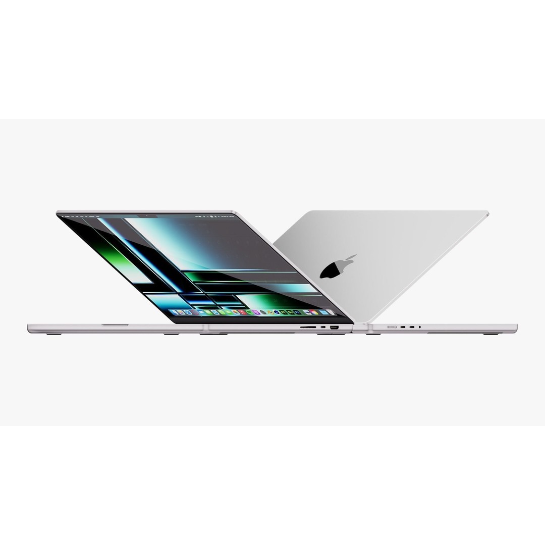 Apple MacBook Pro 16 3D Model – High Poly PBR Asset, FBX & OBJ Formats - View 3
