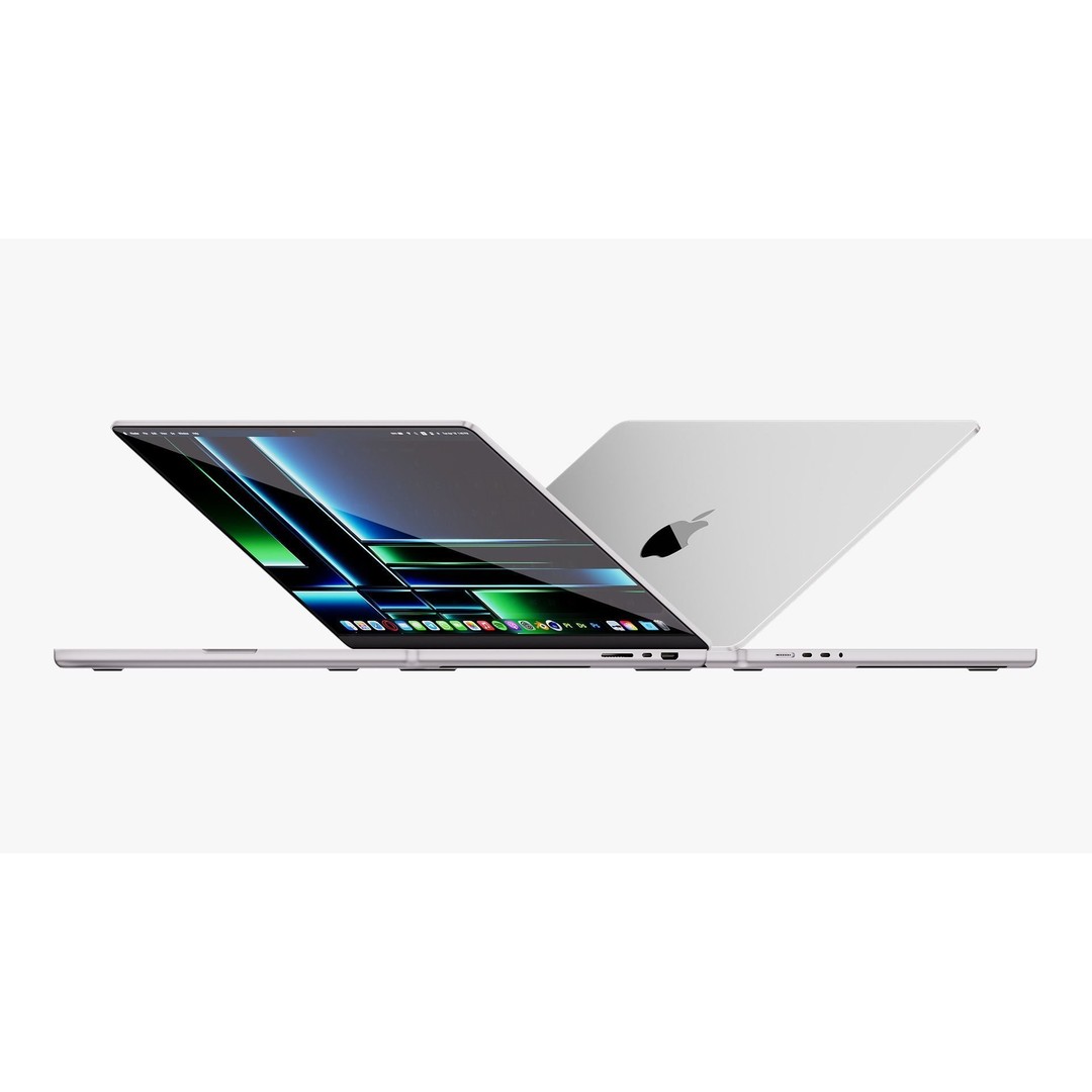 Apple MacBook Pro 16 3D Model – High Poly PBR Asset, FBX & OBJ Formats - View 4