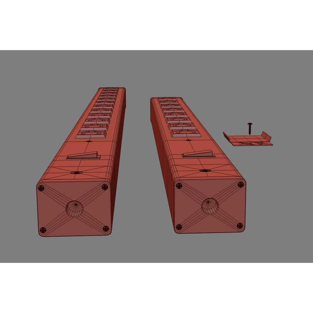 Multi Switch Electrical 3D Model – Low Poly PBR Asset, FBX/Blender