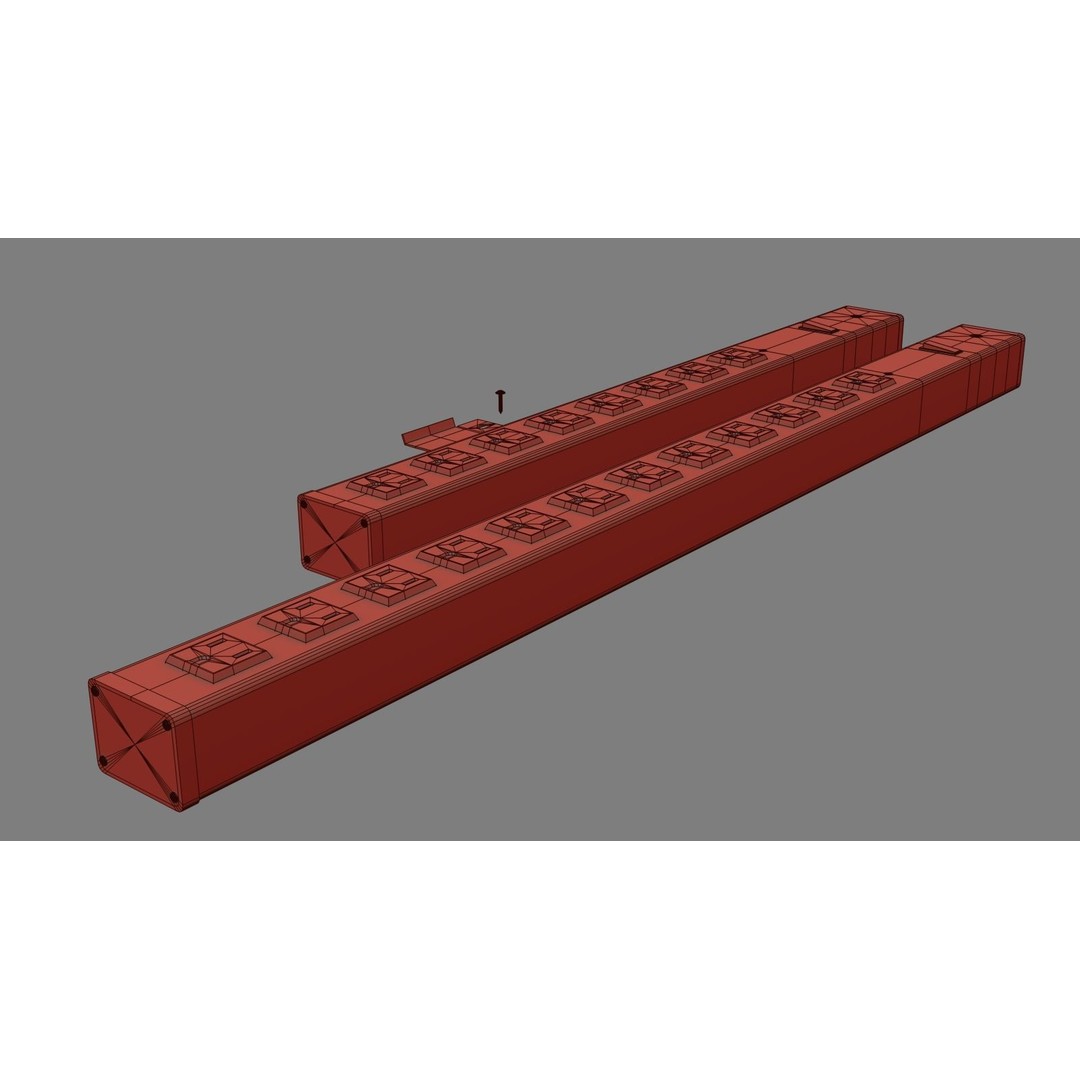 Multi Switch Electrical 3D Model – Low Poly PBR Asset, FBX/Blender - View 16
