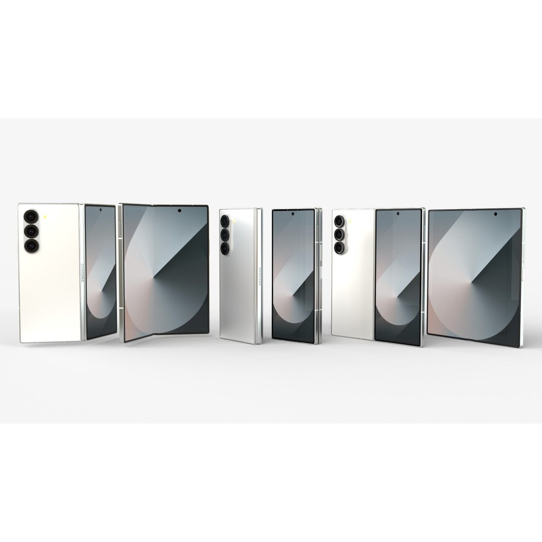 Samsung Galaxy Z Fold 6 3D Model – Realistic Rigged Animation, FBX, OBJ - View 3