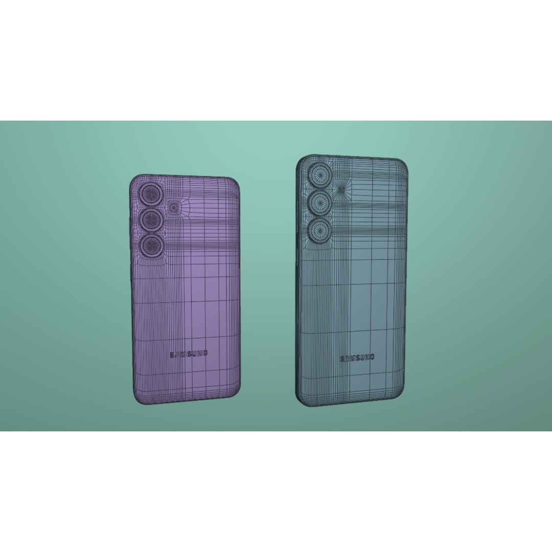 Mint Samsung Galaxy S25 3D Model – High Poly PBR Phone Asset, FBX & OBJ - View 11