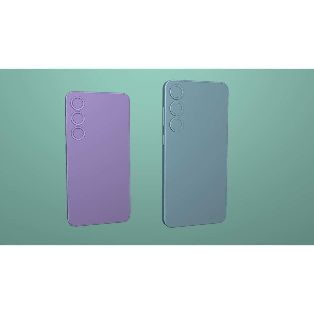 Mint Samsung Galaxy S25 3D Model – High Poly PBR Phone Asset, FBX & OBJ - View 12