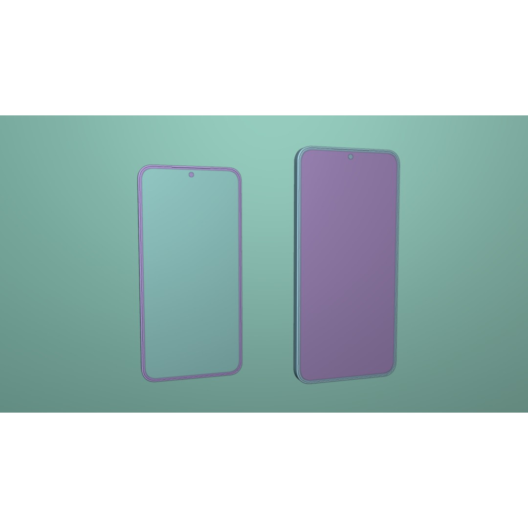 Mint Samsung Galaxy S25 3D Model – High Poly PBR Phone Asset, FBX & OBJ - View 13