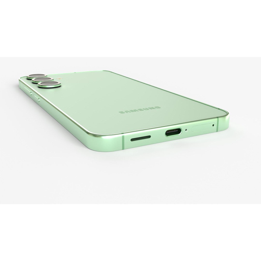 Mint Samsung Galaxy S25 3D Model – High Poly PBR Phone Asset, FBX & OBJ - View 8