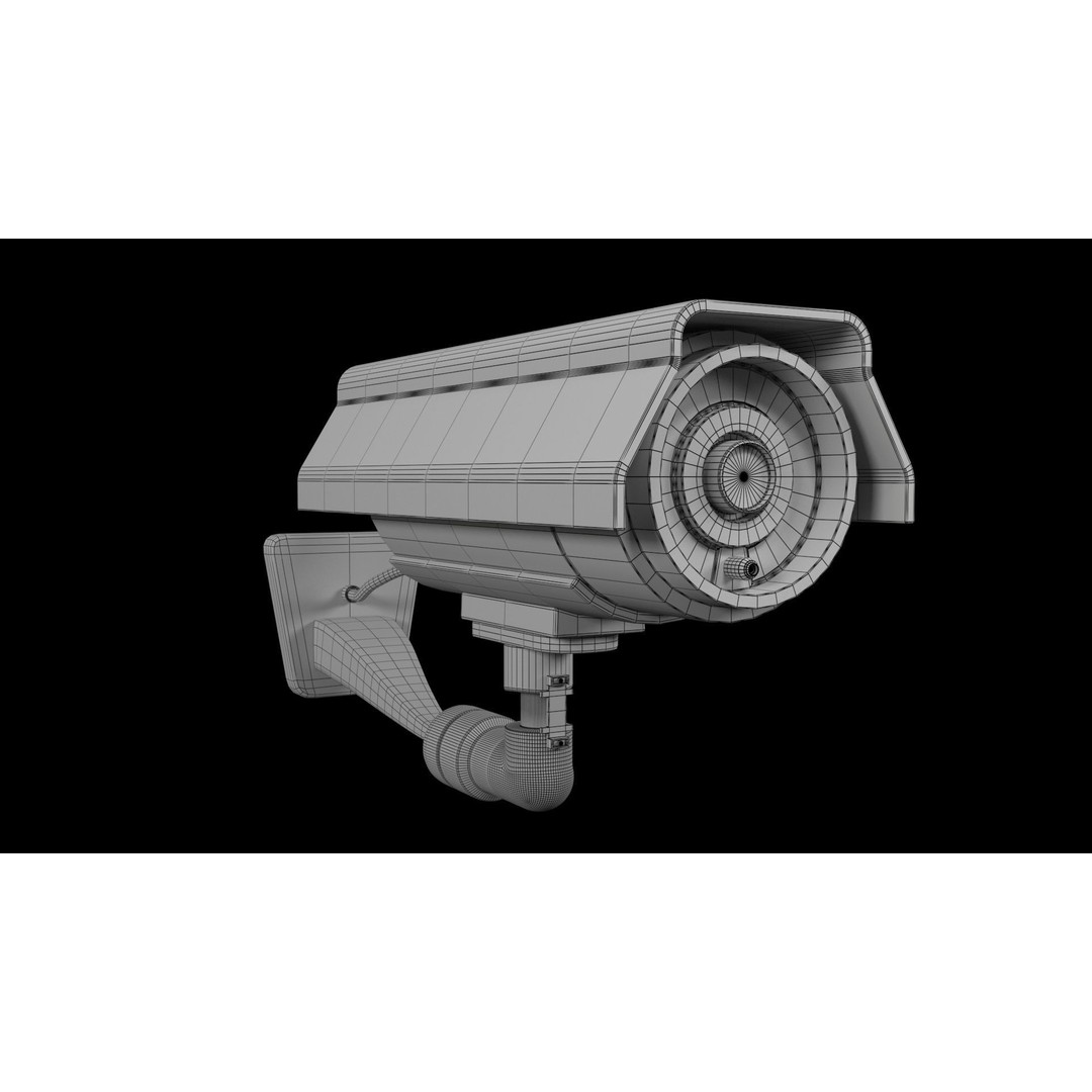Security Camera 3D Model – PBR Textured, Game-Ready Formats - View 9