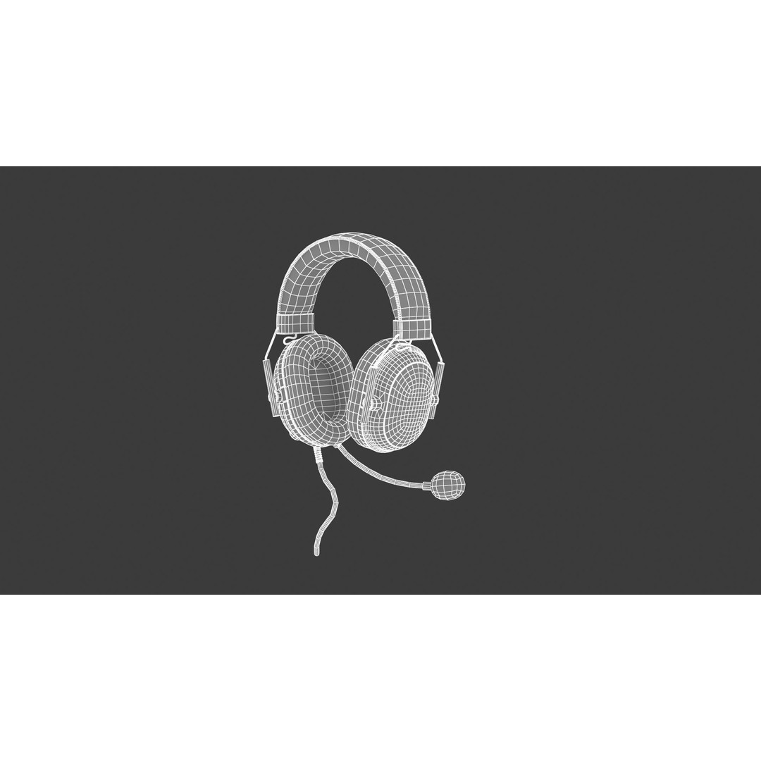 Blackshark V2 Headphone 3D Model – High Poly PBR Asset, FBX & OBJ Formats - View 25