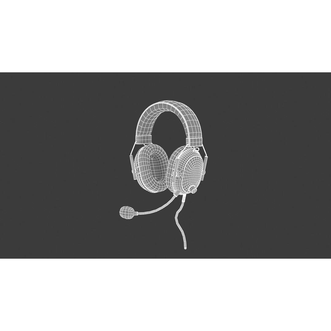 Blackshark V2 Headphone 3D Model – High Poly PBR Asset, FBX & OBJ Formats - View 29