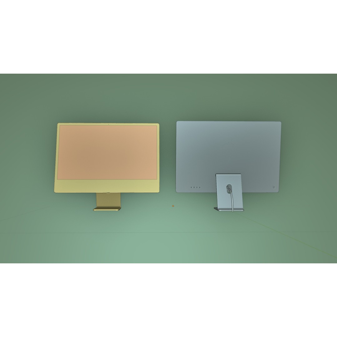 Apple iMac 3D Model – High Poly PBR Computer with Keyboard and Mouse - View 15