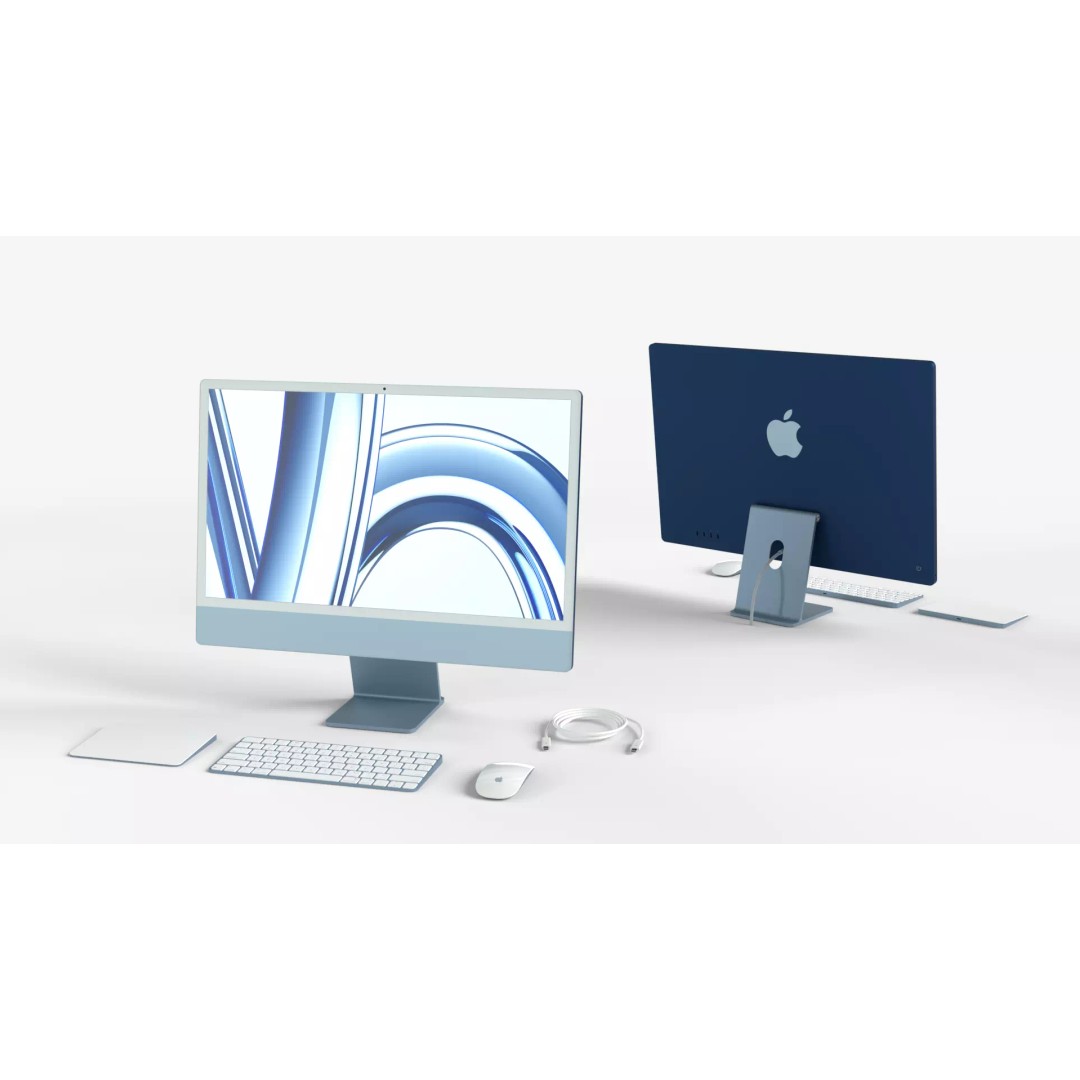 Apple iMac 3D Model – High Poly PBR Computer with Keyboard and Mouse - View 2