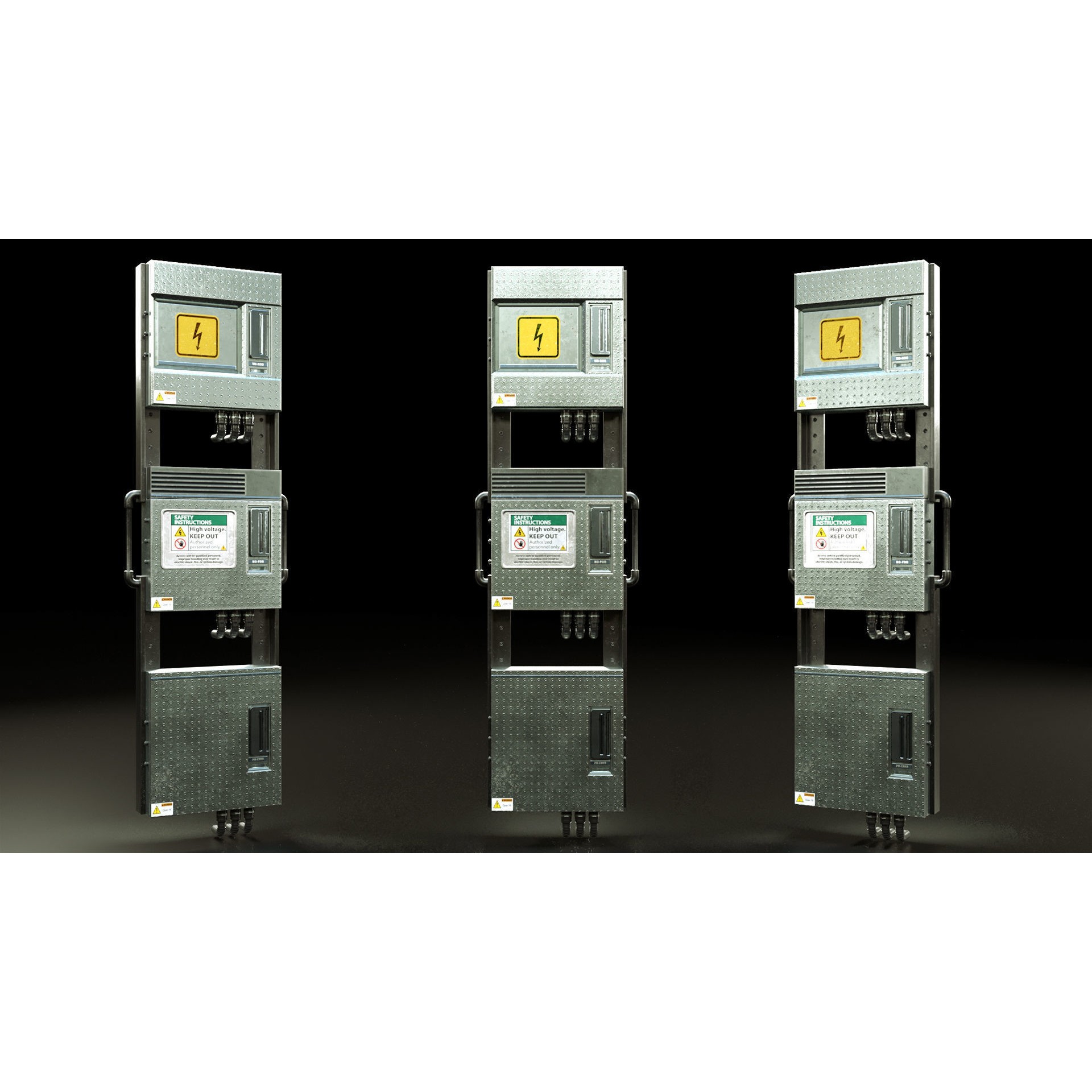 Electrical Boxes and Panels - Game-Ready 3D Model - View 10