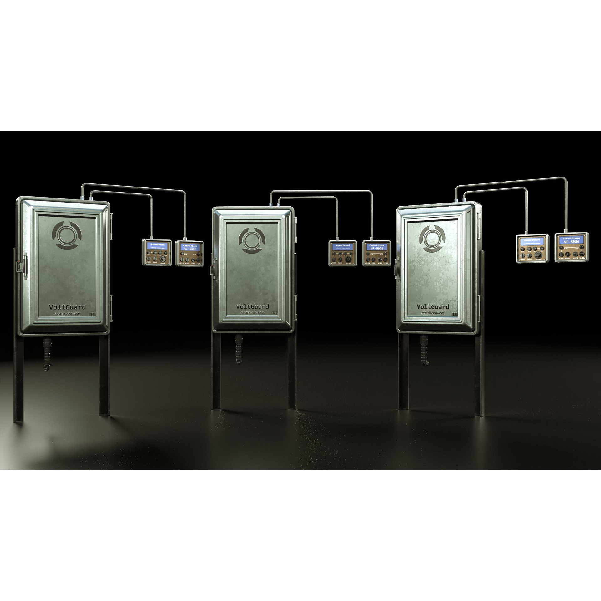 Electrical Boxes and Panels - Game-Ready 3D Model - View 6