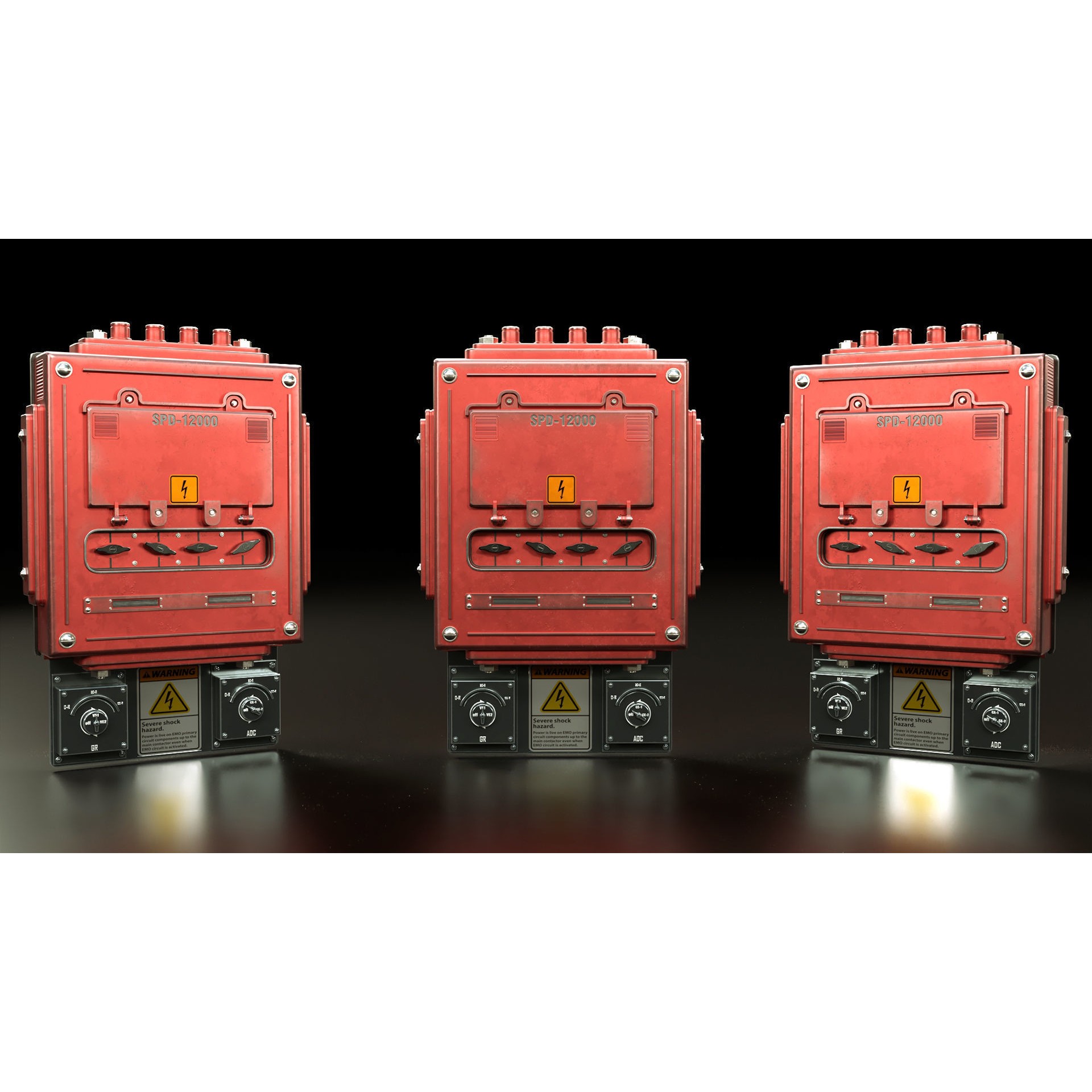 Electrical Boxes and Panels - Game-Ready 3D Model - View 7