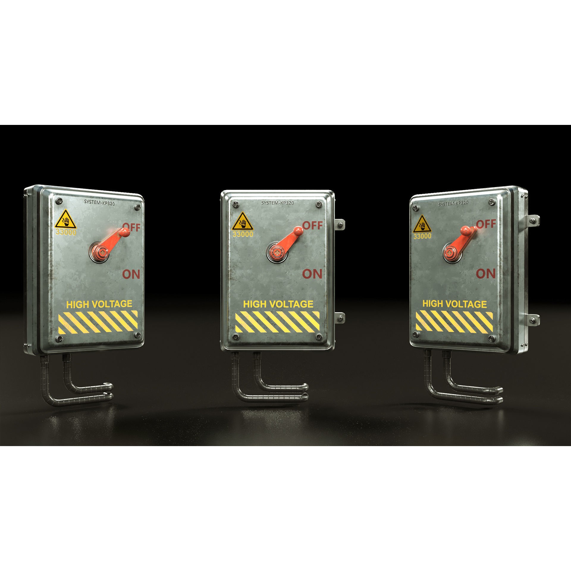 Electrical Boxes and Panels - Game-Ready 3D Model - View 9