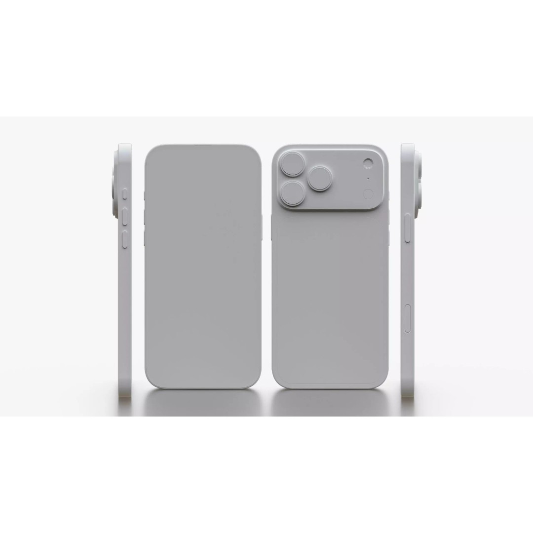 Apple iPhone 17 Pro Max Silver 3D Model – High Poly PBR Asset, FBX, OBJ - View 19
