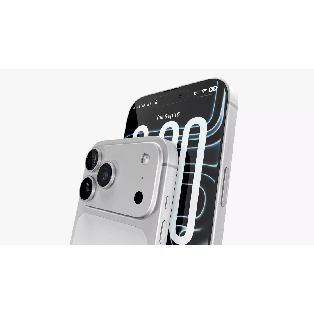 Apple iPhone 17 Pro Max Silver 3D Model – High Poly PBR Asset, FBX, OBJ - View 7
