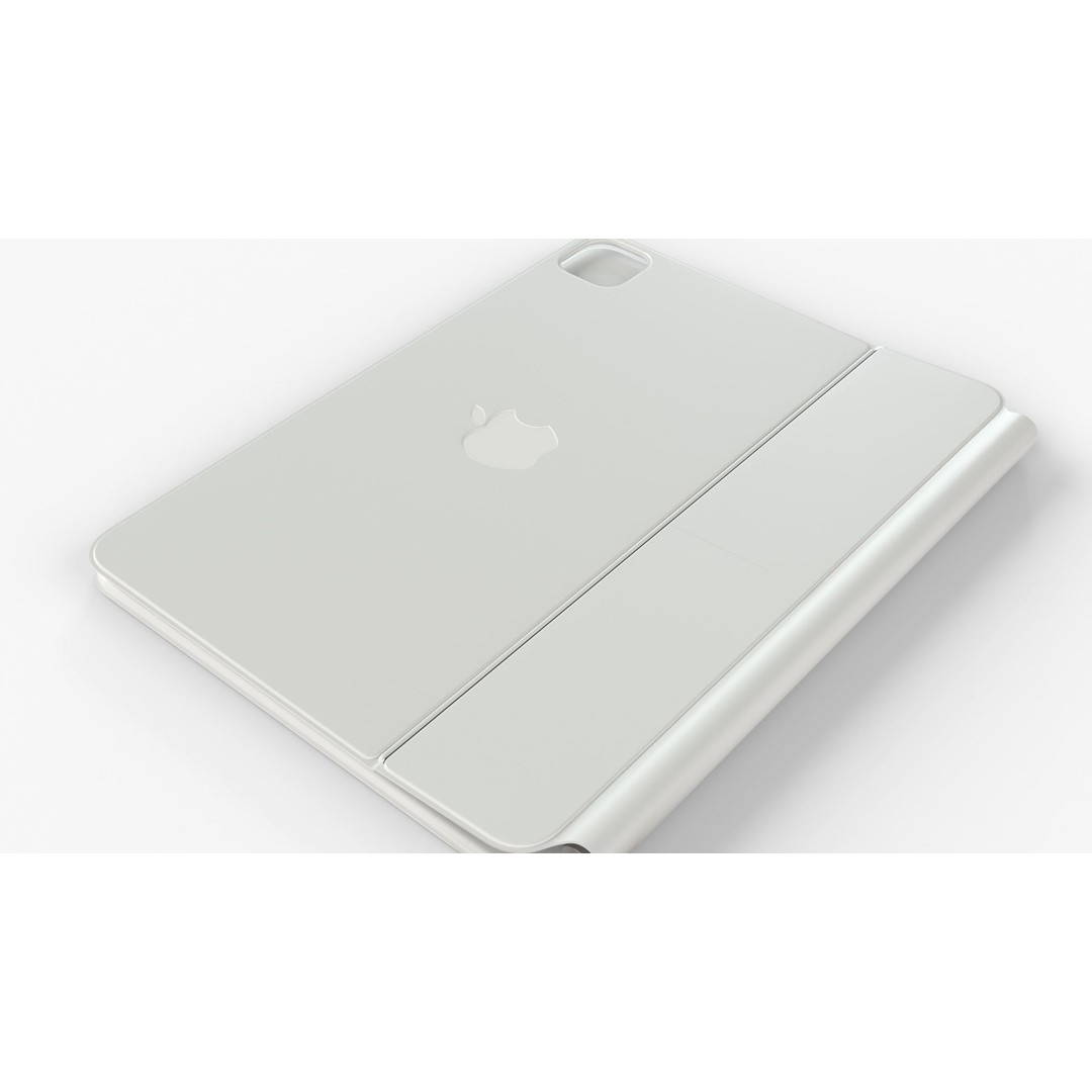 Apple iPad Magic Keyboard 3D Model – Rigged PBR Asset, FBX, OBJ - View 12