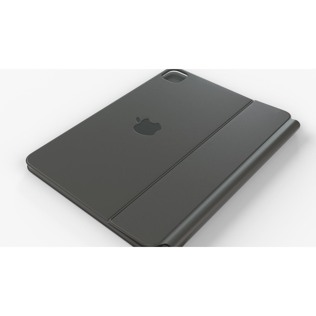 Apple iPad Magic Keyboard 3D Model – Rigged PBR Asset, FBX, OBJ - View 13