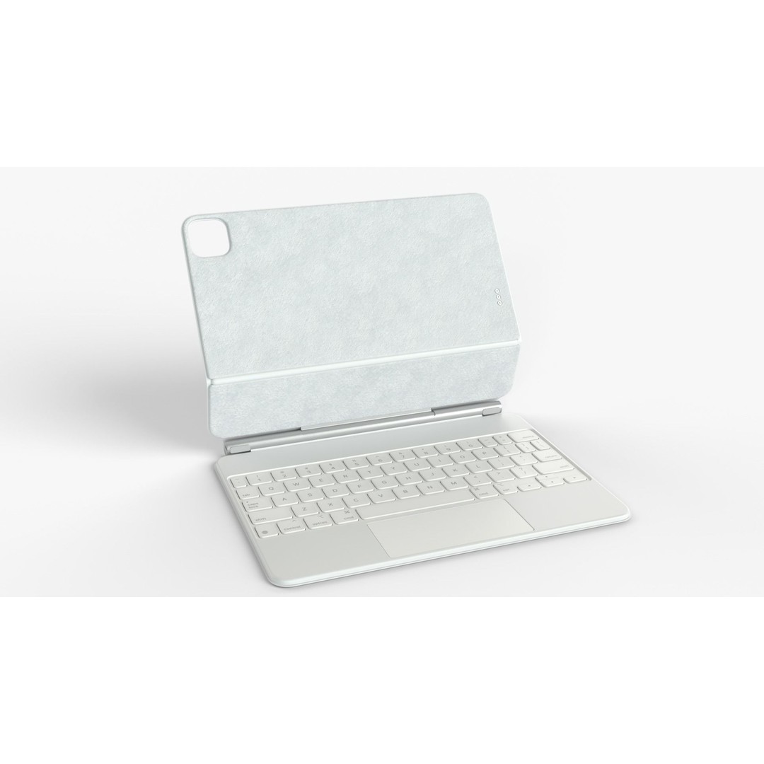 Apple iPad Magic Keyboard 3D Model – Rigged PBR Asset, FBX, OBJ - View 3