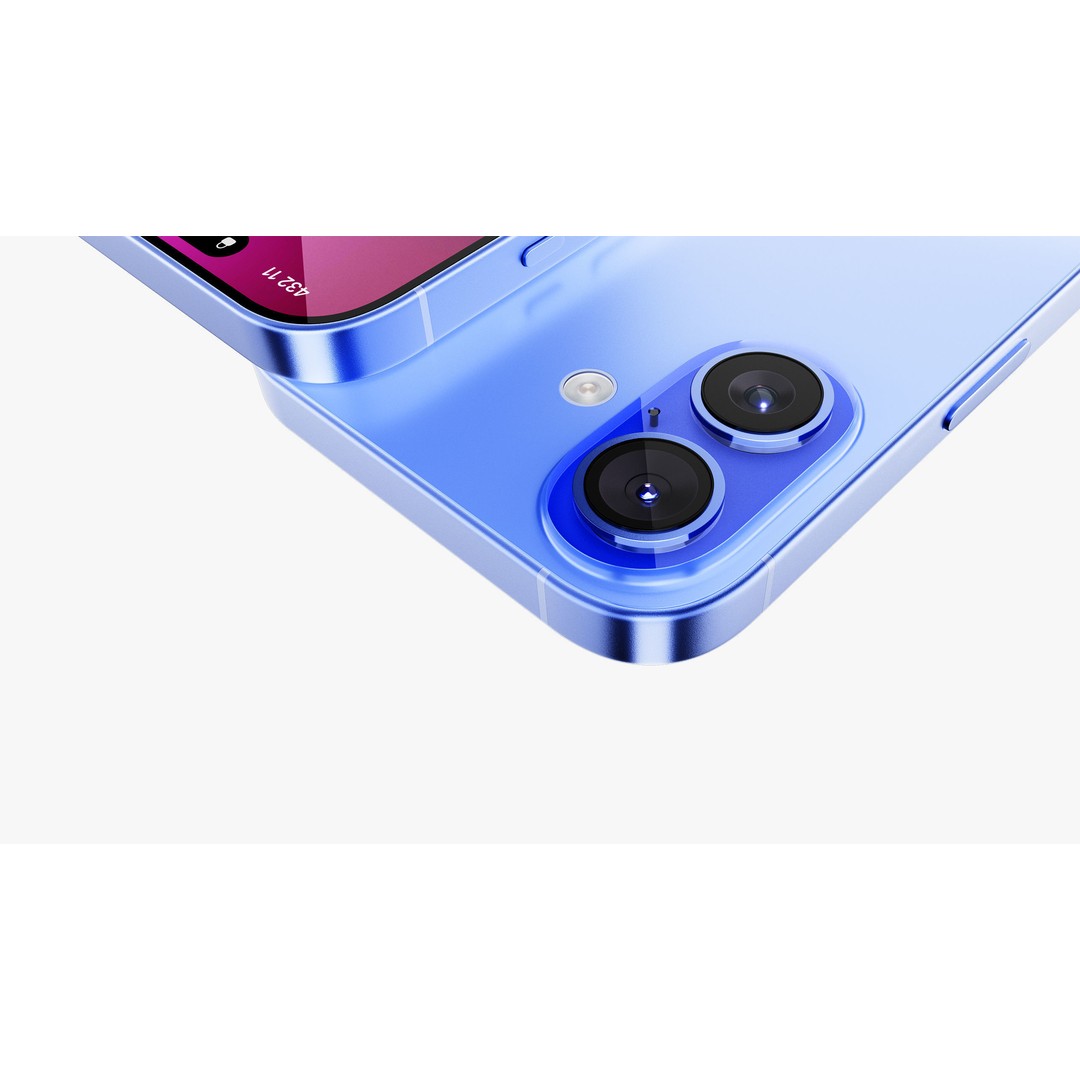 Apple iPhone 16 3D Model – Ultramarine Collection, PBR Textures, FBX, OBJ - View 14