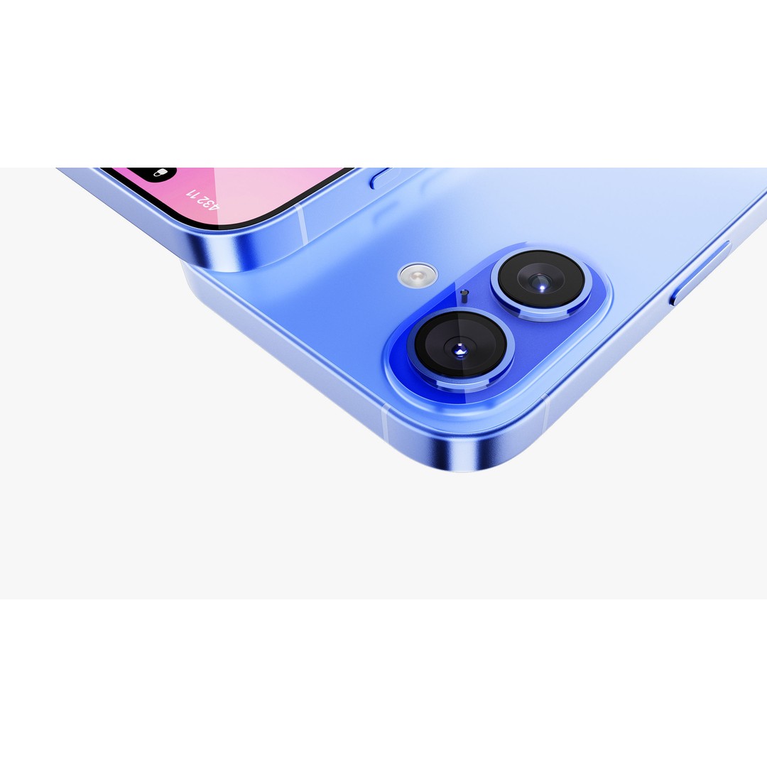 Apple iPhone 16 3D Model – Ultramarine Collection, PBR Textures, FBX, OBJ - View 22