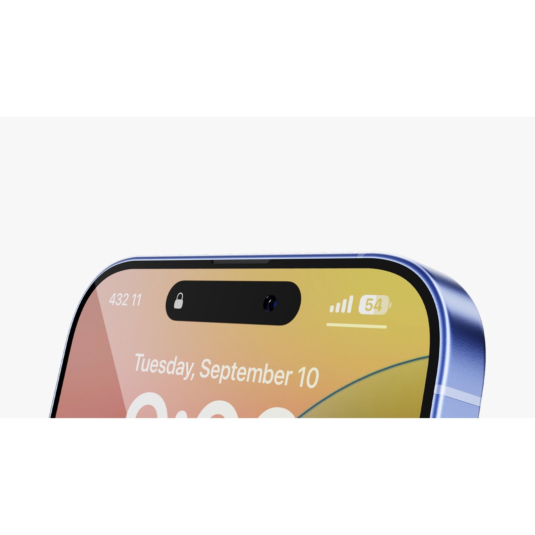 Apple iPhone 16 3D Model – Ultramarine Collection, PBR Textures, FBX, OBJ - View 24