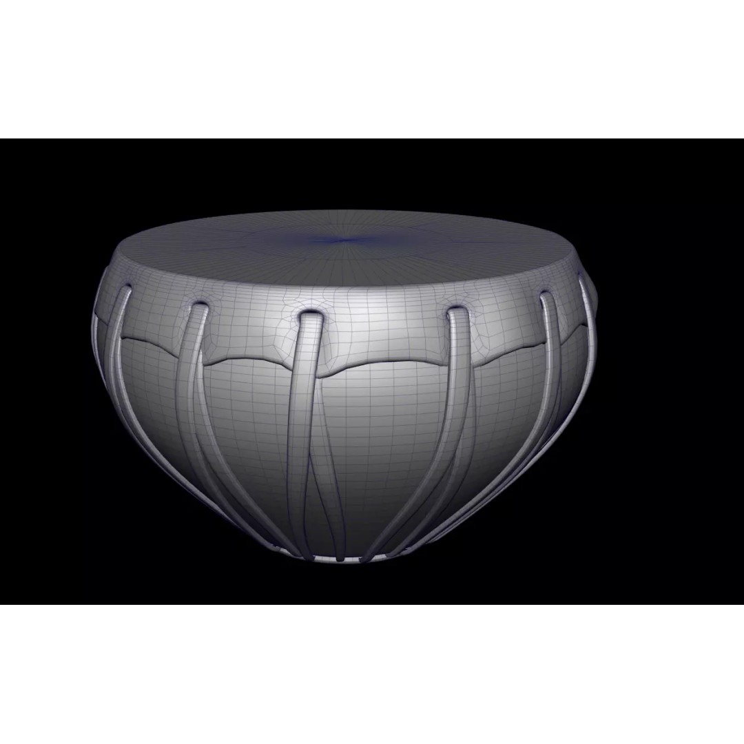 Indian Musical Instruments 3D Model – High-Detail Dholak, Tabla, Sarangi, FBX, OBJ - View 5