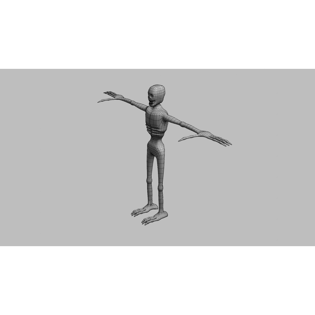Lowpoly Monster 3D Model – Rigged Game Asset with PBR Textures - View 12