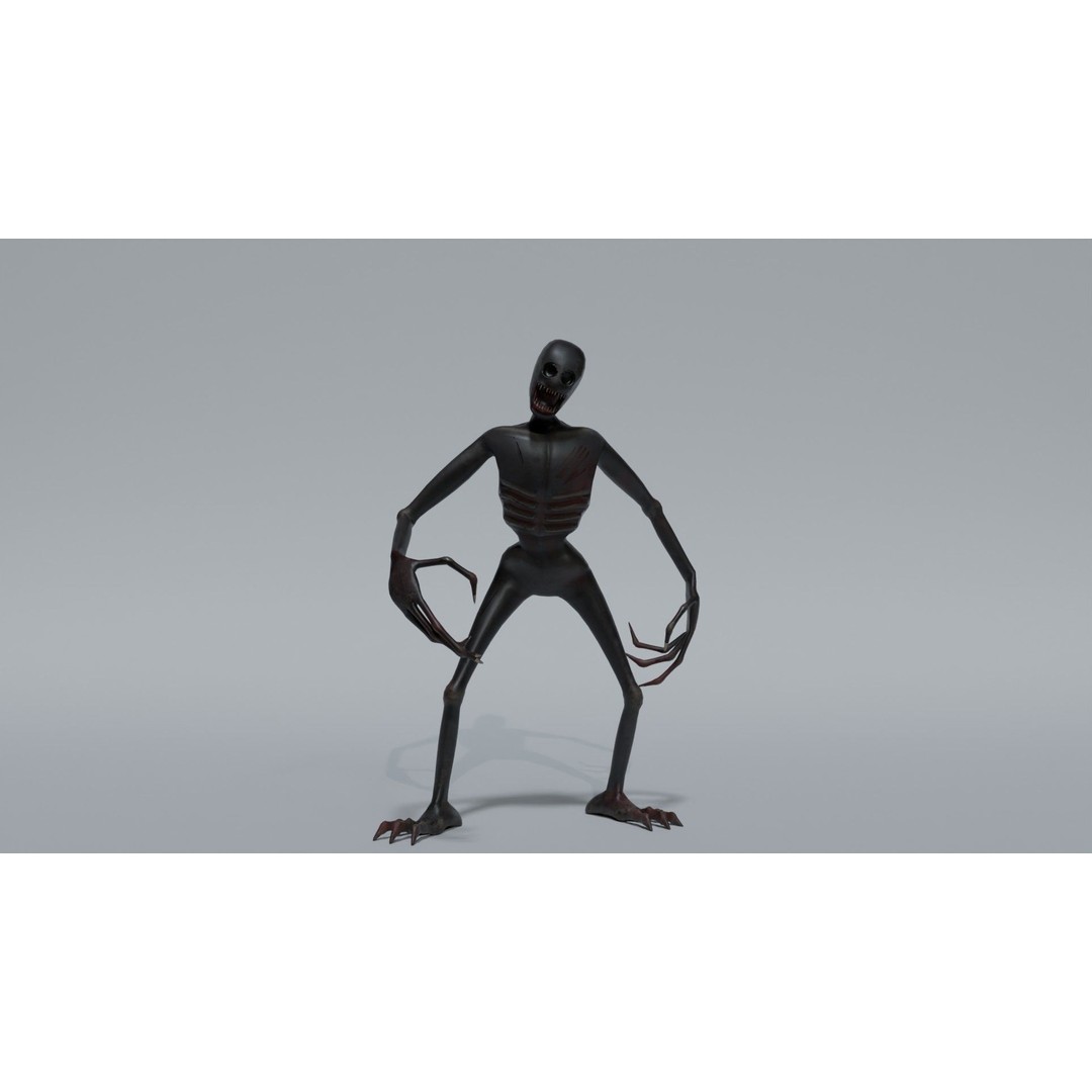 Lowpoly Monster 3D Model – Rigged Game Asset with PBR Textures - View 5
