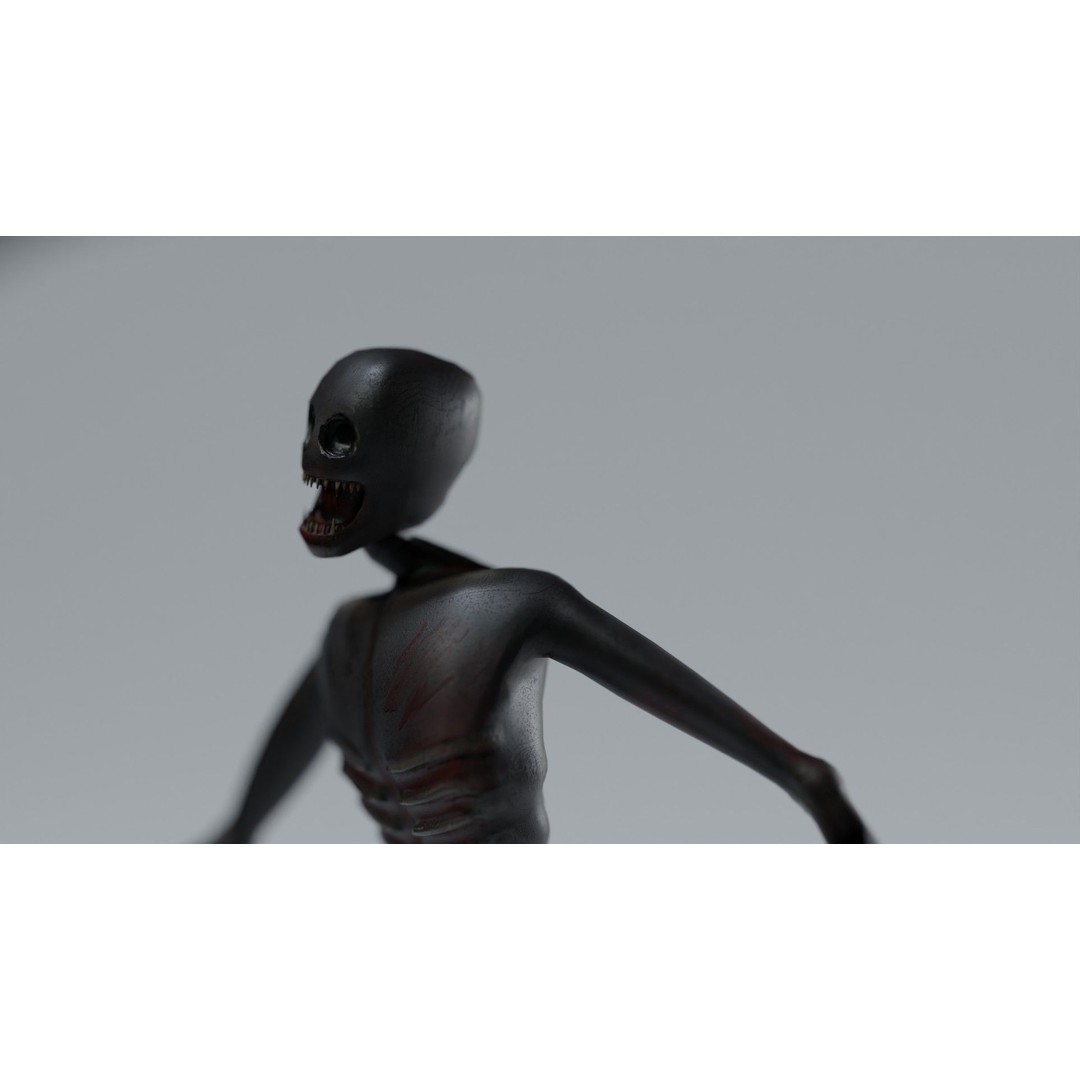 Lowpoly Monster 3D Model – Rigged Game Asset with PBR Textures - View 6