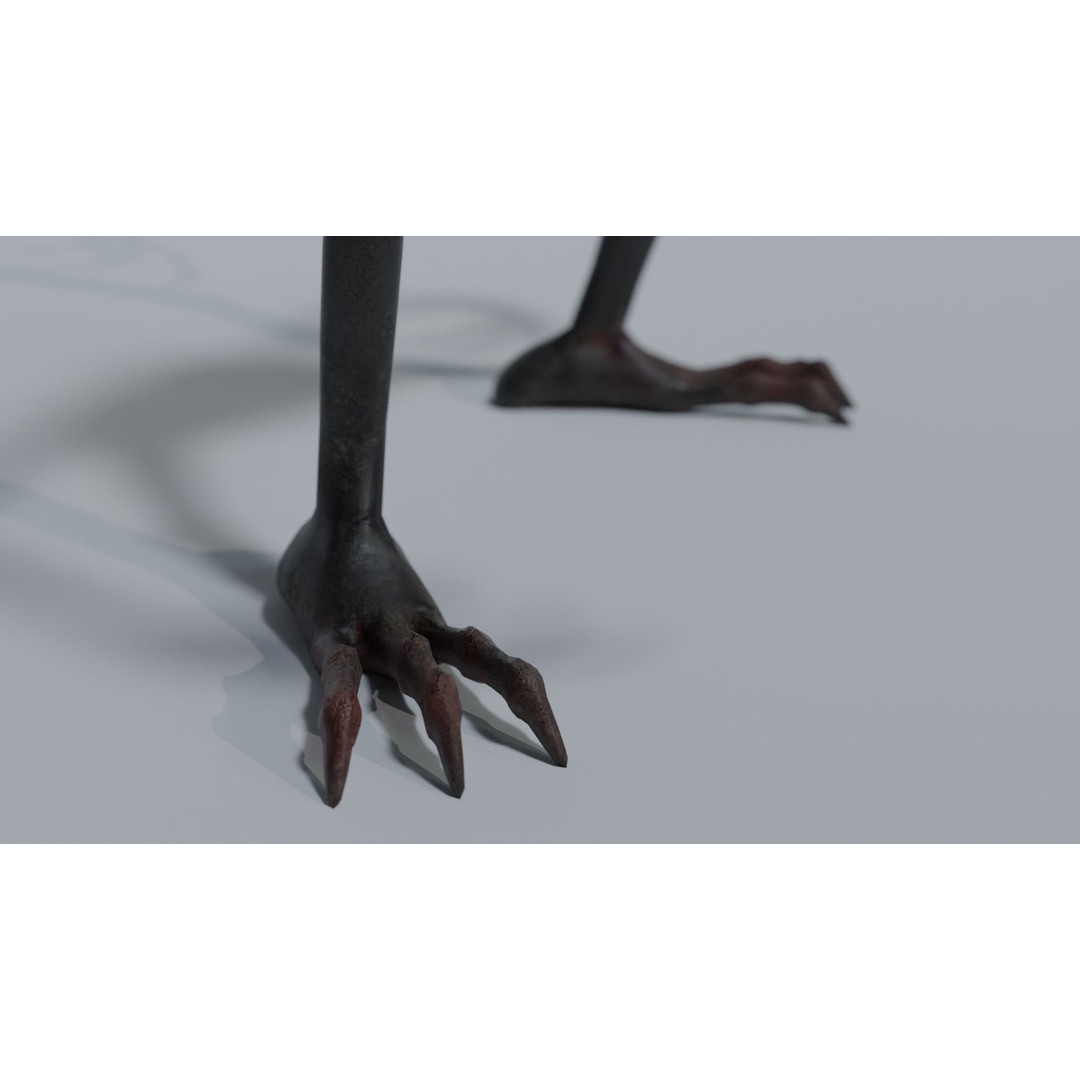 Lowpoly Monster 3D Model – Rigged Game Asset with PBR Textures - View 8