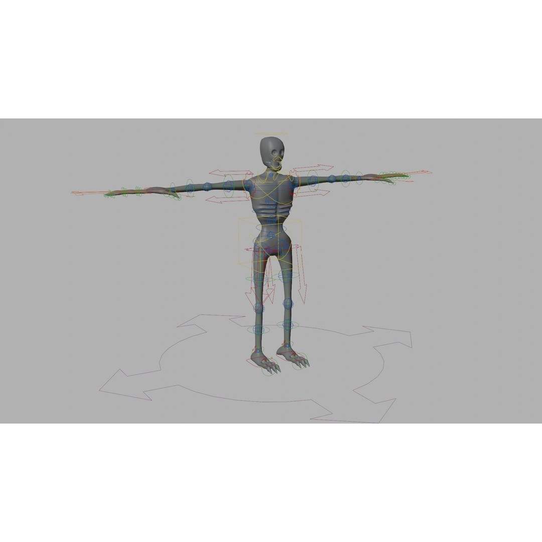 Lowpoly Monster 3D Model – Rigged Game Asset with PBR Textures - View 9