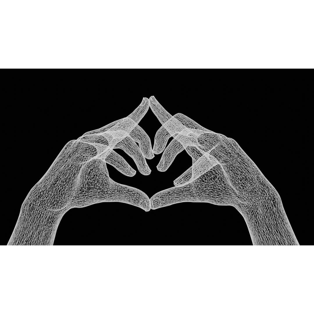 Triangulated Male Hands 3D Model – Low Poly Photogrammetry Asset, FBX