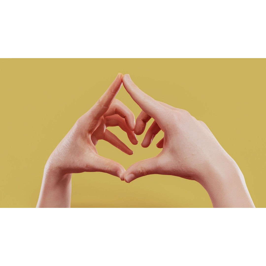 Triangulated Male Hands 3D Model – Low Poly Photogrammetry Asset, FBX - View 13